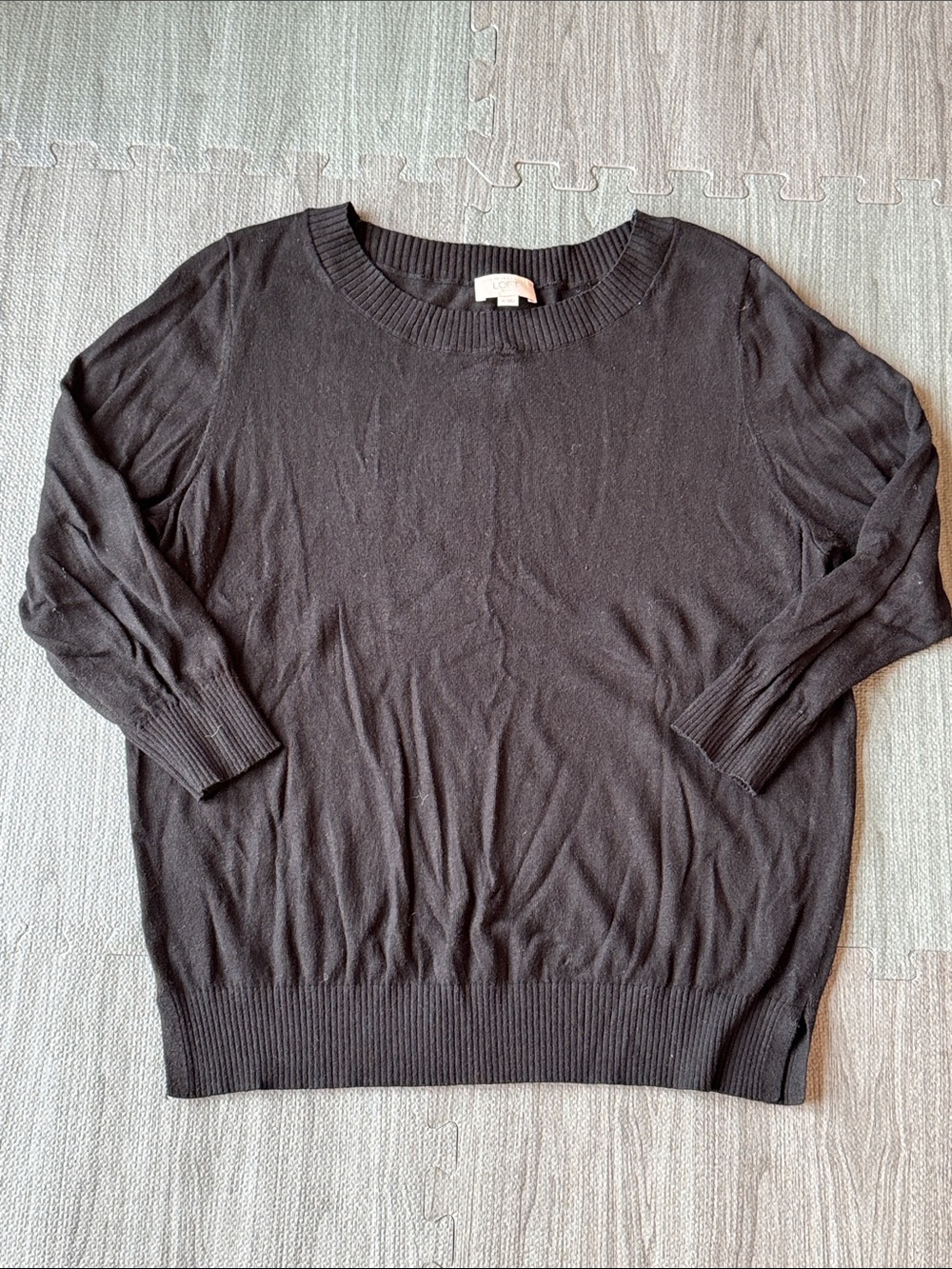 LOFT Black Lightweight Women's Sweater - Women’s Size XL